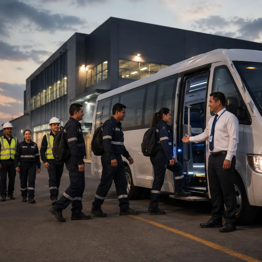 La importancia del transporte de personal en empresas con turnos rotativos
